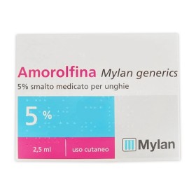 Amorolfina Mylan Generics 5% Smalto Medicato per Unghie 1 Flacone 2,5ml