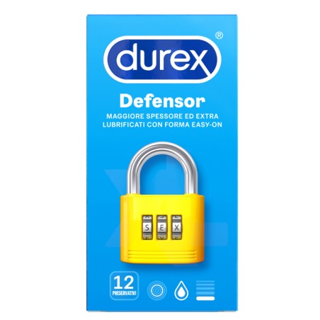 Profilattico durex defensor 12 pezzi Profilattico durex defensor 12 pezzi