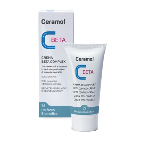 Ceramol Beta-Complex Crema emolliente per viso e corpo 50 ml Ceramol Beta-Complex Crema emolliente per viso e corpo 50 ml