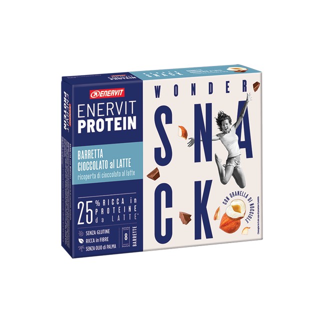 Enervit Protein Snack Cioccolato Latte 8 Barrette 27g