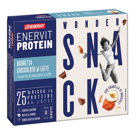 Enervit Protein Snack Cioccolato Latte 8 Barrette 27g Enervit Protein Snack Cioccolato Latte 8 Barrette 27g