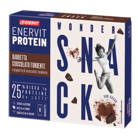 Enervit Protein Snack al Cioccolato Fondente - 8 Barrette da 27g