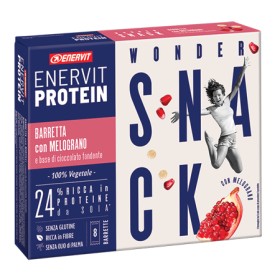 Enervit Protein Snack al Melograno e Riso Soffiato - 8 Barrette da 27g