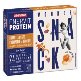 Enervit Protein Snack Caramello Arachidi Low Sugar - 8 Barrette da 31g