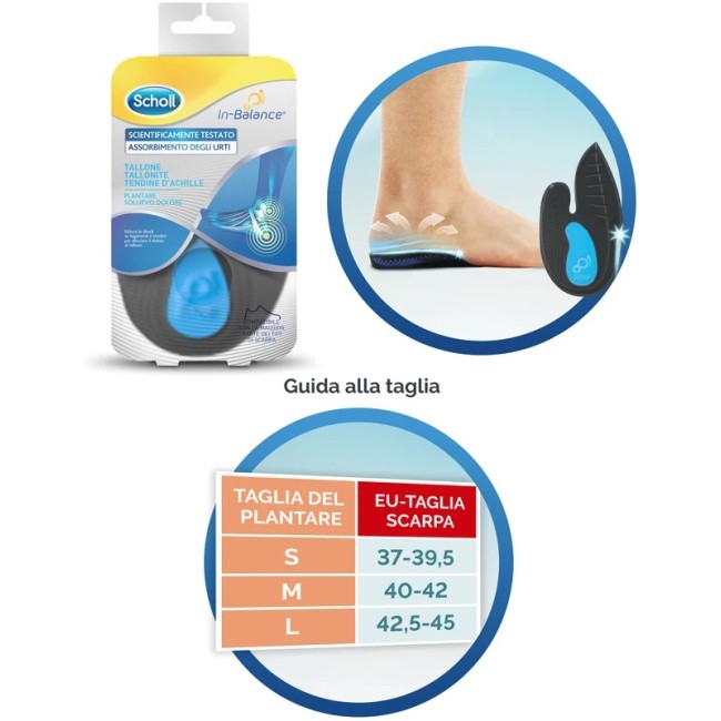 Scholl plantare tallone m 2 pezzi Scholl plantare tallone m 2 pezzi