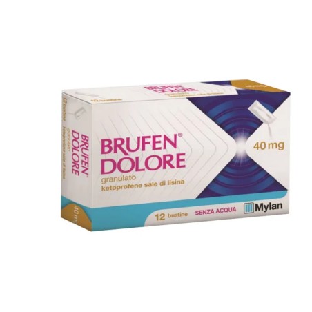 Brufen dolore 40 mg Granulato 12 Bustine in carta/al/pe Brufen dolore 40 mg Granulato 12 Bustine in carta/al/pe