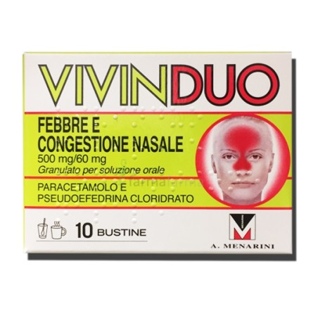 Vivinduo Febbre e Congestione Nasale 500 mg/60 mg Vivinduo Febbre e Congestione Nasale 500 mg/60 mg