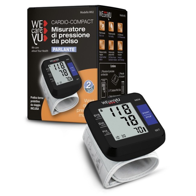 Misuratore di pressione da braccio parlante wecareyu cardio compact