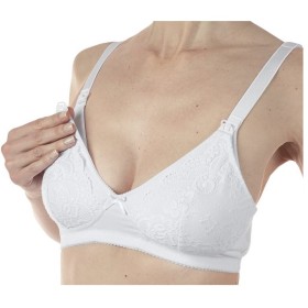 Mammy reggiseno cotone allattamento white 3d