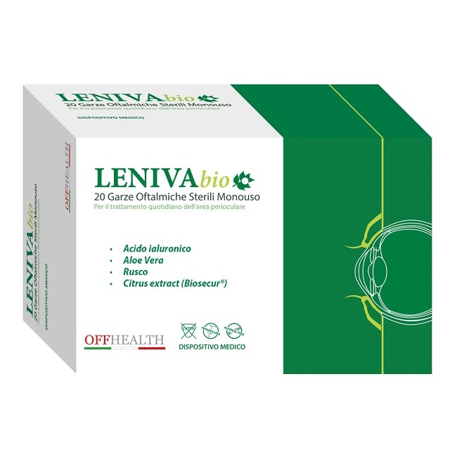 Garze oftalmiche leniva bio 20 pezzi
