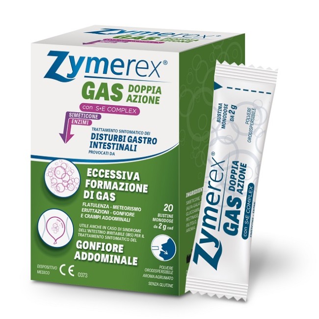 Zymerex Gas Doppia Azione con S+E Complex 20 Bustine  2 g