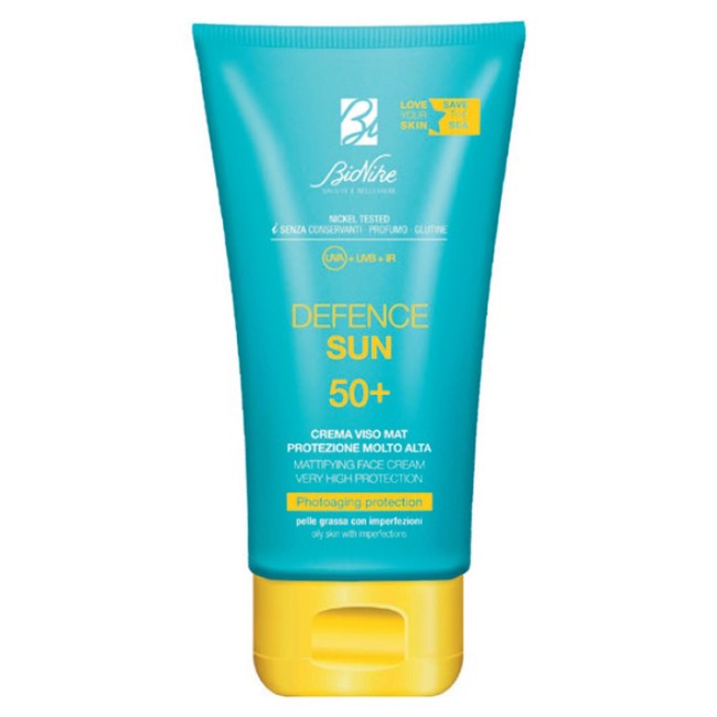 Bionike Defence Sun Crema Viso Mat SPF50+ Protezione Molto Alta 50ml