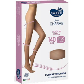 Sauber Linea Charme 140D Collant Tuttonudo Nero TG. 3