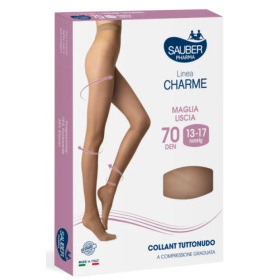 Sauber Linea Charme 70D Collant Tuttonudo Nero TG. 2