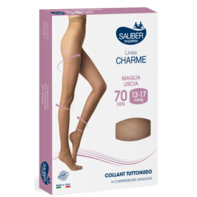 Sauber Linea Charme 70D Collant Tuttonudo Nero TG. 5