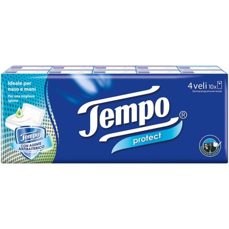 Tempo Protect Fazzoletti Monouso - 10 Pezzi x 20 Buste Tempo Protect Fazzoletti Monouso - 10 Pezzi x 20 Buste