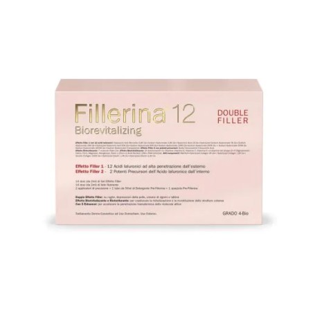 Fillerina 12 double filler biorevitalizing grado 4 bio + prefillerina 30 + 30 ml + 1 50 ml