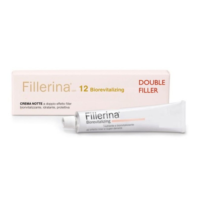 Fillerina 12 Double Filler Crema Notte Biorevitalizzante Grado 5 Bio 50 ml