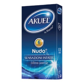 Akuel Nudo - Preservativi Supersottili in Lattice Naturale (8 Pezzi)