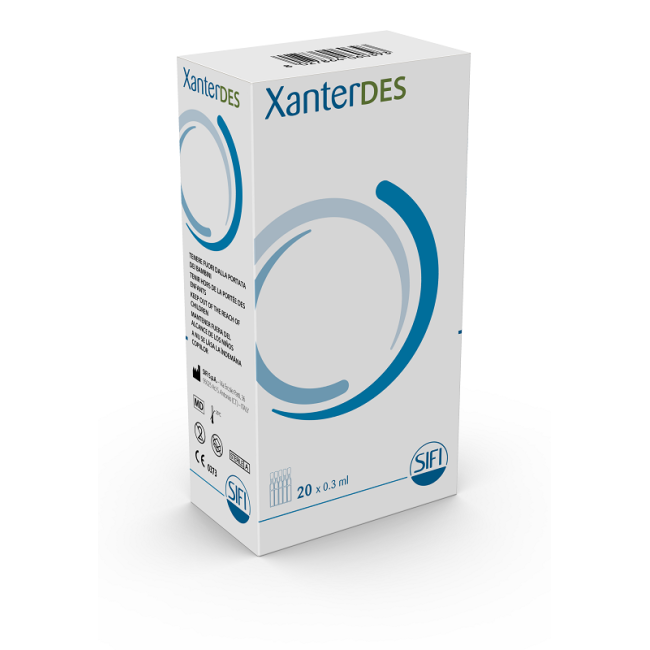 Soluzione oftalmica xanterdes soluzione 20 pezzi da 0,3 ml