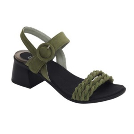 Calzatura sunset microfibre woman olive tecnologia gelactiv materiale microfibra fodera tomaia similpelle fodera sottopiede micr