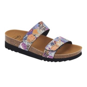 Calzatura greeny 2 straps 2.0 recycled pet bis woman multi tecnologia bioprint materiale pet riciclato fodera tomaia feltro rici