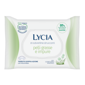 Lycia Salviettine Struccanti Pelli Grasse e Impure 20 Pezzi