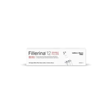 Fillerina 12 Double Filler Labbra e Bocca Gel Base Grado 4 Dispenser Lip Massage Tip