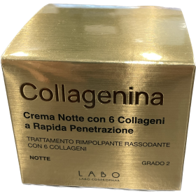 Collagenina Crema Notte - Trattamento Rimpolpante con 6 Collageni - 50ml
