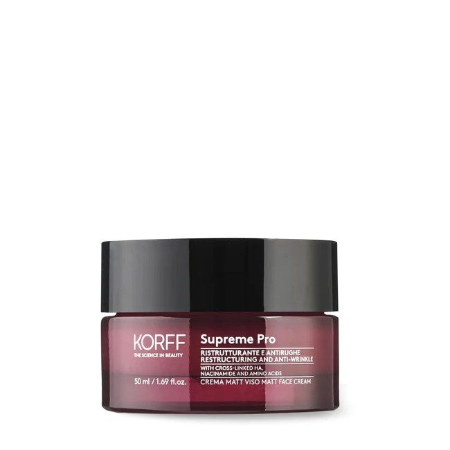 Korff Supreme Ristrutturante Antirughe Crema Matt Viso 50 ml Korff Supreme Ristrutturante Antirughe Crema Matt Viso 50 ml
