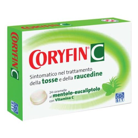 Coryfin Pastiglie Mentolo + Vitamina C per gola e raucedine 24 pastiglie Coryfin Pastiglie Mentolo + Vitamina C per gola e raucedine 24 pastiglie