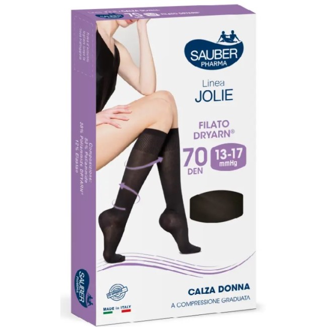 Sauber Calza Jolie Filato Dryarn 70 Nero S/M