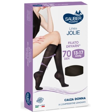 Sauber Calza Jolie Filato Dryarn 70 Nero S/M