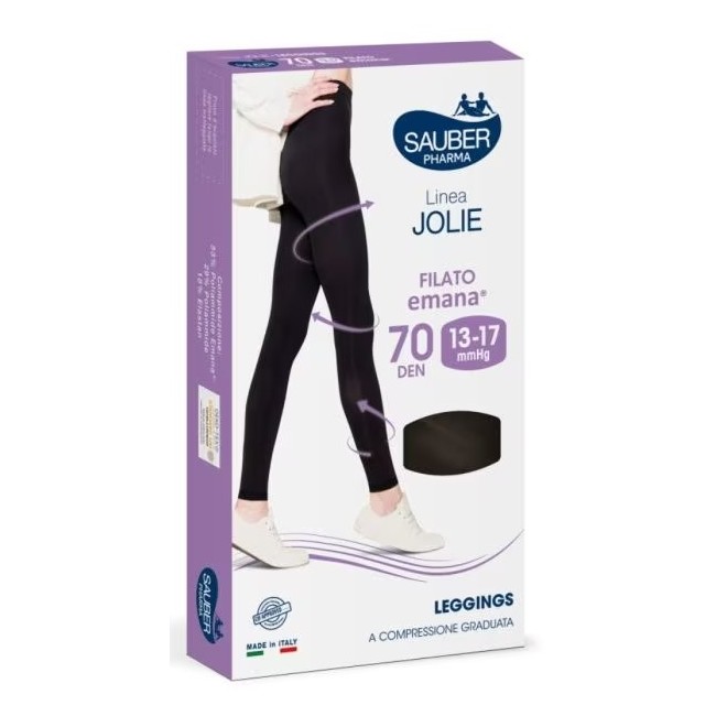 Sauber Calza Jolie Leggings Emana 70 Nero L