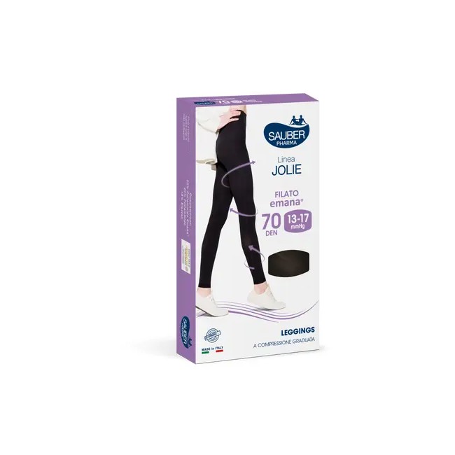Sauber Linea Jolie Leggings Emana 70D Nero TG. XL