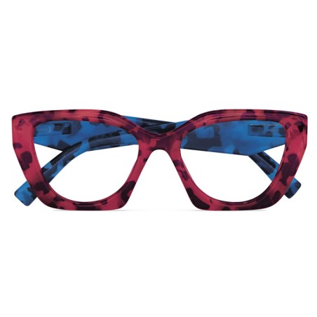 Occhiale da lettura premontato twins platinum grecale rosso-blu demi +2.50 diottrie  1 paio