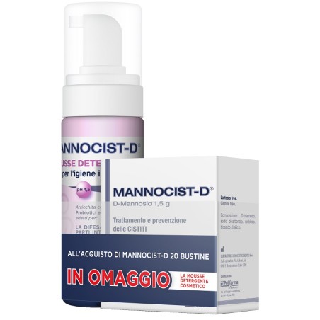 Mannocist-d 20 Buste + Mannocist-d Mousse Detergente Antibatterico 150 Ml In Omaggio