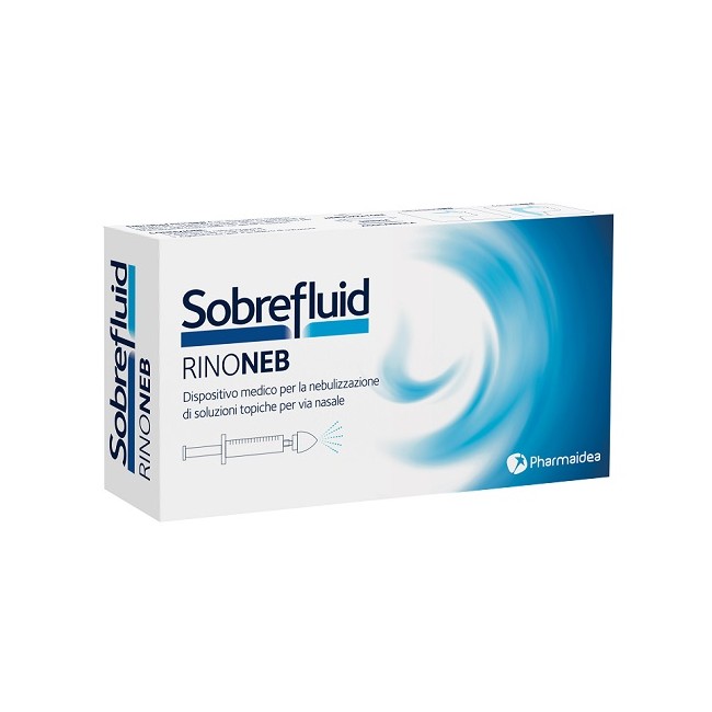 Sobrefluid rinoneb dispositivo nebulizzatore + siringa luer  lock da 50 ml + agocannula per prelievo soluzione Sobrefluid rinoneb dispositivo nebulizzatore + siringa luer  lock da 50 ml + agocannula per prelievo soluzione