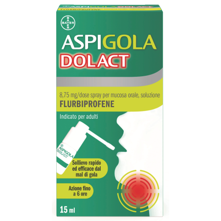 Aspigoladolact 8,75 mg/dose Spray per mucosa orale Aspigoladolact 8,75 mg/dose Spray per mucosa orale