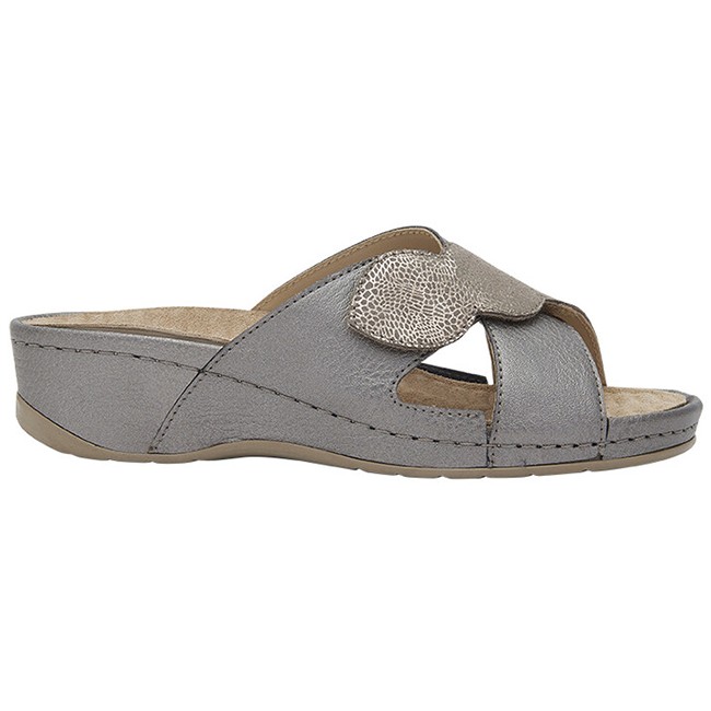 Nives cross tumbl lam synthetic+pr suede w taupe 38