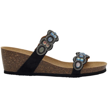 Ortigia microfibre + iridescent stones w black 41