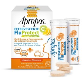 Apropos FluProtect Effervescente C + Zinco 20 compresse senza zuccheri