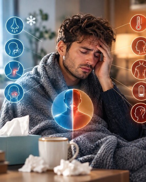 Raffreddore o inizio dell'influenza? Come riconoscere i sintomi e cosa fare Raffreddore o inizio dell'influenza? Come riconoscere i sintomi e cosa fare