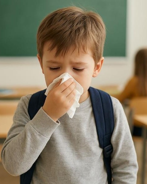 Come proteggere i Bambini da raffreddore e influenza a scuola
