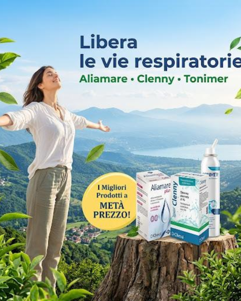 Clenny, Tonimer e Aliamare: le soluzioni per il benessere del naso