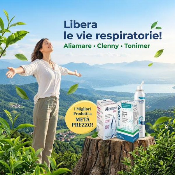 Clenny, Tonimer e Aliamare: le soluzioni per il benessere del naso