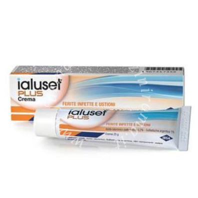 Ialuset Plus Crema per il trattamento delle ferite infette e ustioni 25g