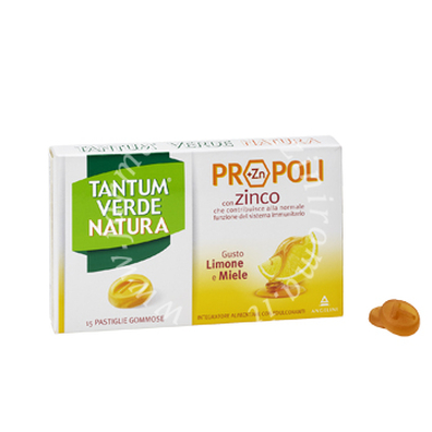 Tantum Verde Natura Pastiglie Gommose Limone & Miele 30 g
