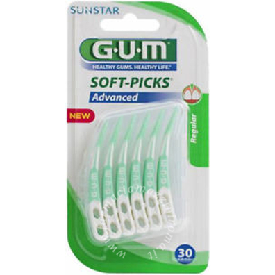 Gum Soft Picks Advanced Regular 30 Pezzi