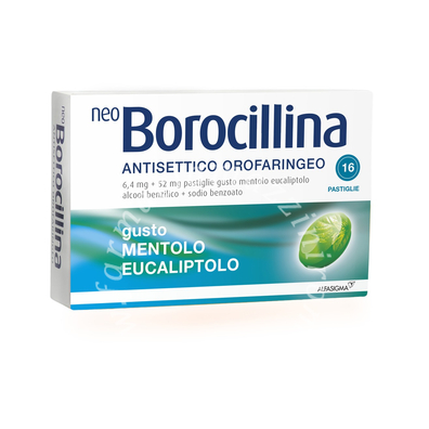 Neoborocillina Antisetticp Orofaringeo 16Past Mentolo Eucaliptolo